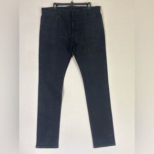 Louis Vuitton Slim Stretch Jeans Black Size 38 Monogram Patch